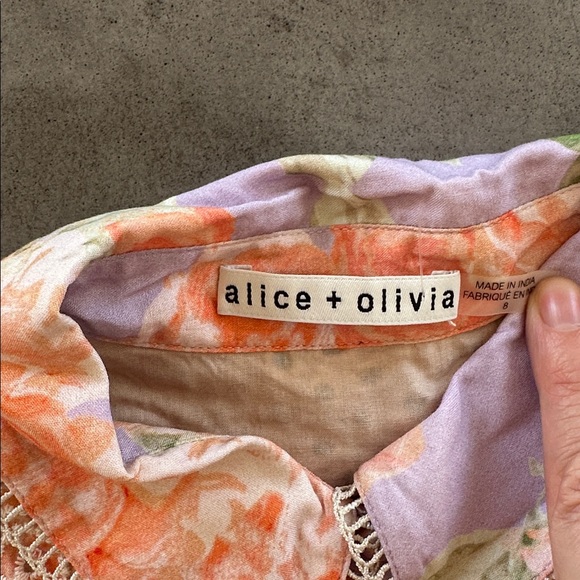 ALICE + OLIVIA | Embroidered Eyelet Top - Picture 10 of 14